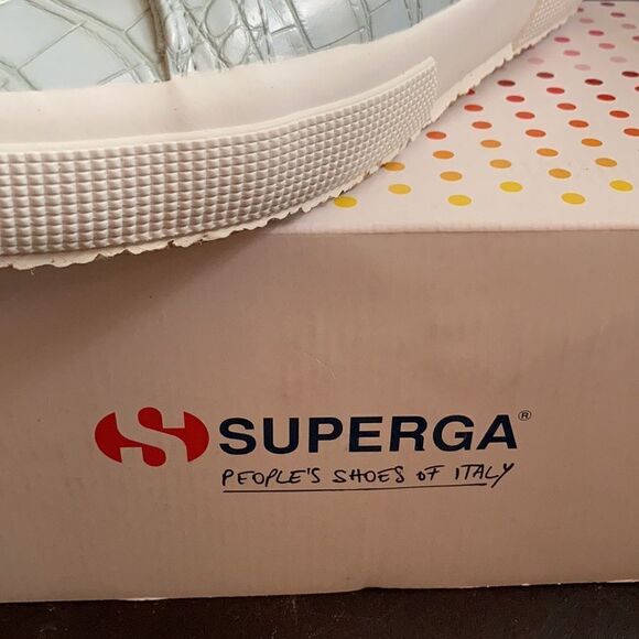 Superga Blue Crocodile Sneakers - Picture 8 of 8